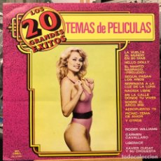 Discos de vinilo: LP ARGENTINO DE ARTISTAS VARIOS 20 GRANDES TEMAS DE PELÍCULAS AÑO 1981. Lote 280129138