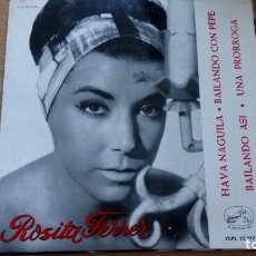 Discos de vinilo: ROSITA FERRER - HAVA NAGUILA + 3 RARO EP DE VINILO LA VOZ DE SU AMO 7EPL 13.977 AÑO 1963 IMPECABLE. Lote 280171808