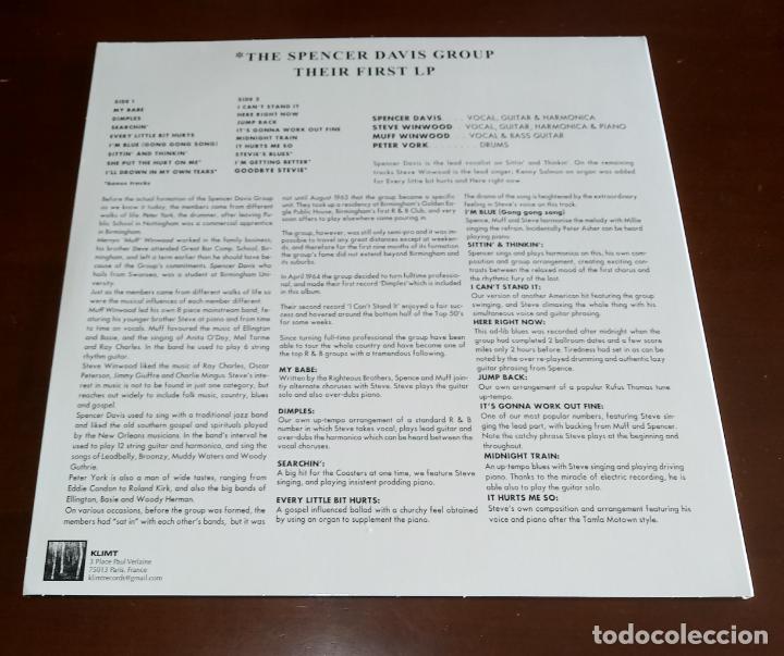 Discos de vinilo: THE SPENCER DAVIS GROUP - THEIR FIRST - LP - - Foto 2