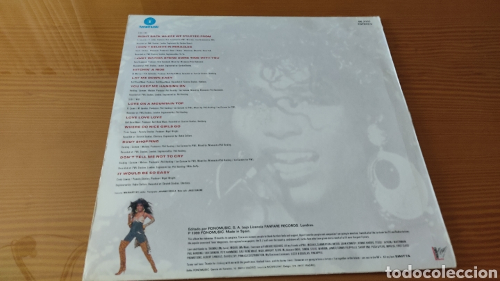 Discos de vinilo: Disco vinilo LP Sinitta &rdquo;Wicked&rdquo; - Foto 2