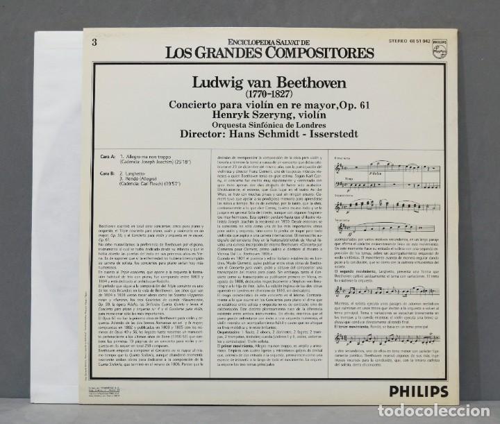 Discos de vinilo: LP. BEETHOVEN. GRANDES COMPOSITORES 3 - Foto 2
