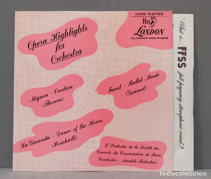 Discos de vinilo: LP. OPERA HIGHLIGHT FOR ORCHESTRA