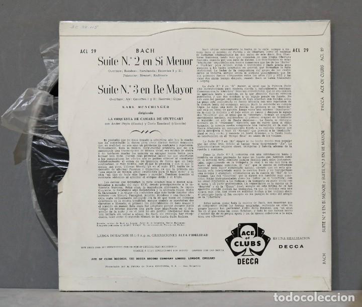 Discos de vinilo: LP. M&uuml;nchinger. Suite No. 2. Suite No. 3. BACH - Foto 2