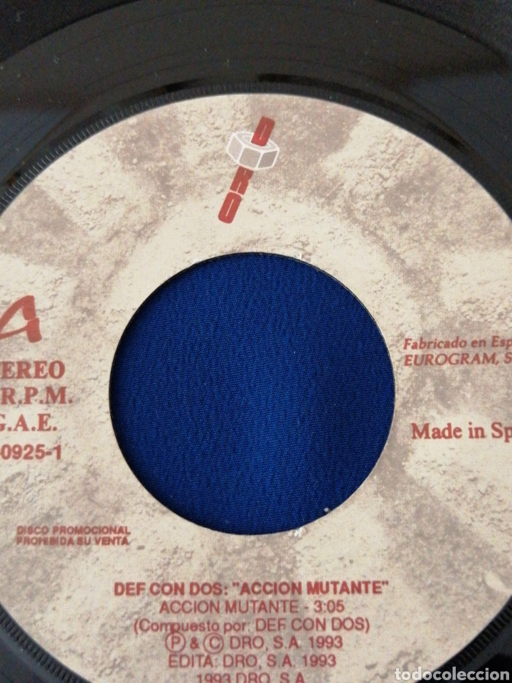 Discos de vinilo: DEF CON DOS DCD - ACCI&Oacute;N MUTANTE - Foto 2