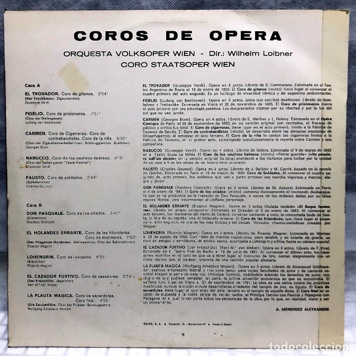 Discos de vinilo: Der Chor Der Staatsoper Wien - Opernch&ouml;re - COROS DE OPERA - Foto 2