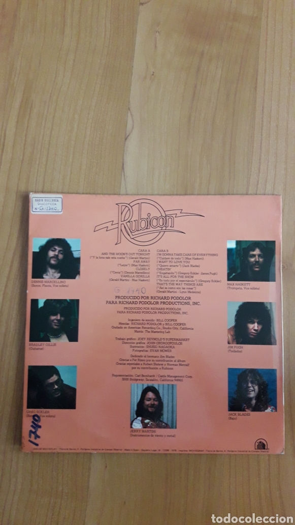 Discos de vinilo: RUBICON. AND THE MOONS OUT TONIGHT - Foto 2