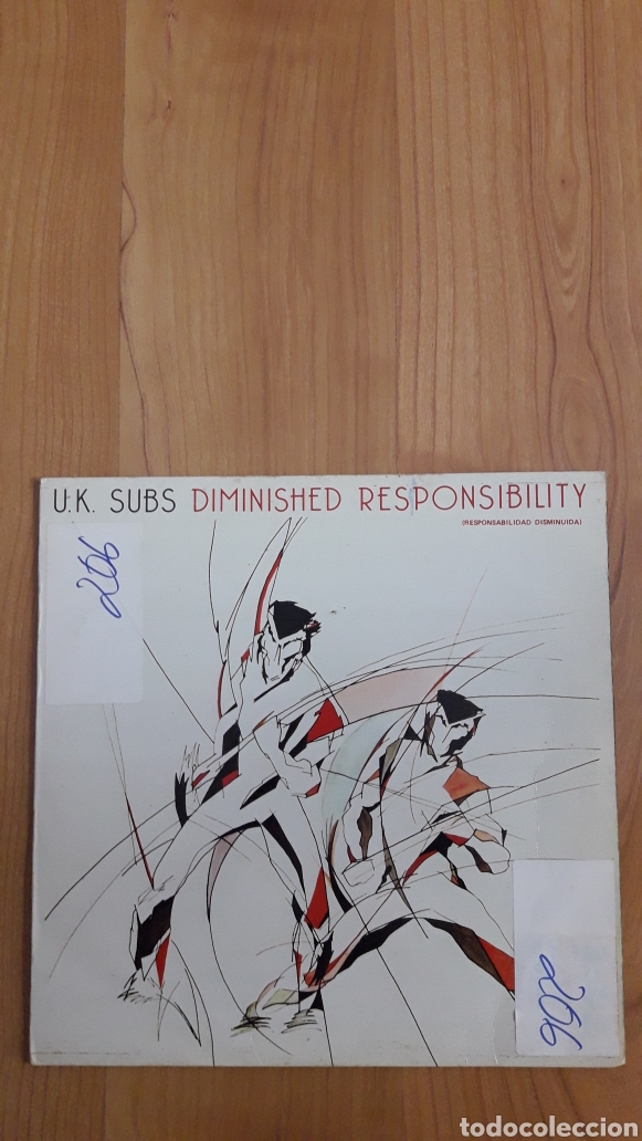 Discos de vinilo: UK SUBS. DIMINISHED RESPONSIBILITY - Foto 1