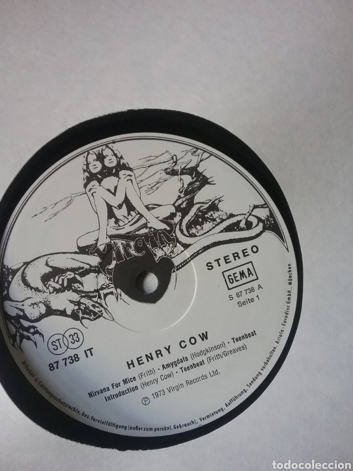 Discos de vinilo: HENRY COW 1973 Virgin Records Germany - Foto 3