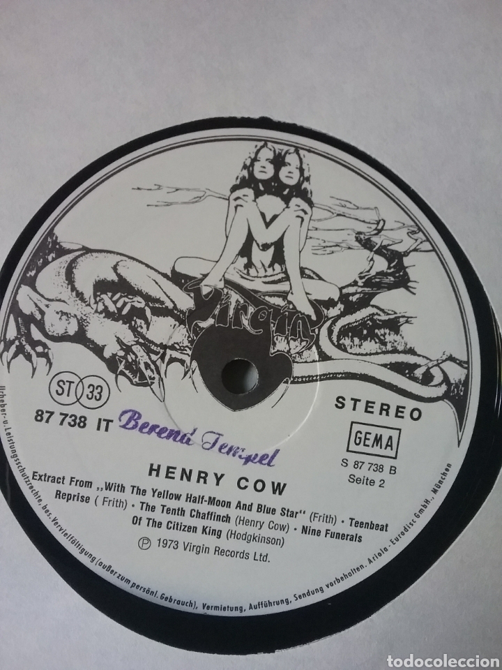 Discos de vinilo: HENRY COW 1973 Virgin Records Germany - Foto 4
