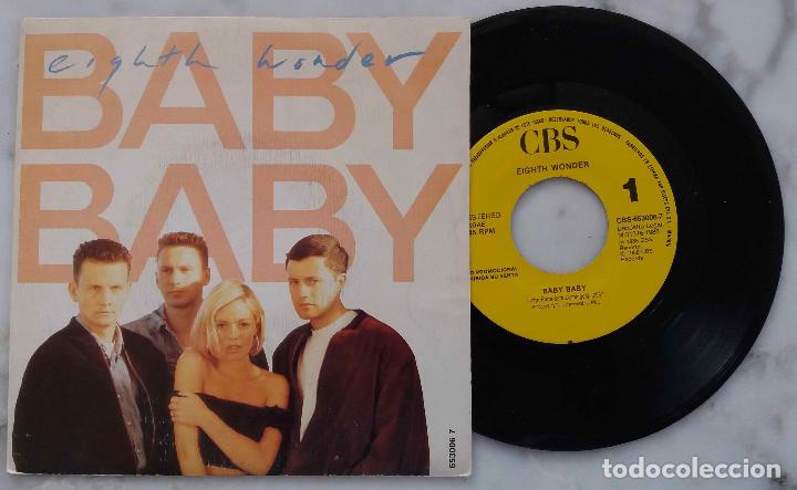 Vinyl records: EIGHT WONDER, BABY BABY. SINGLE PROMOCIONAL ESPA&Ntilde;A 1988 GRABADO POR SOLO UNA CARA