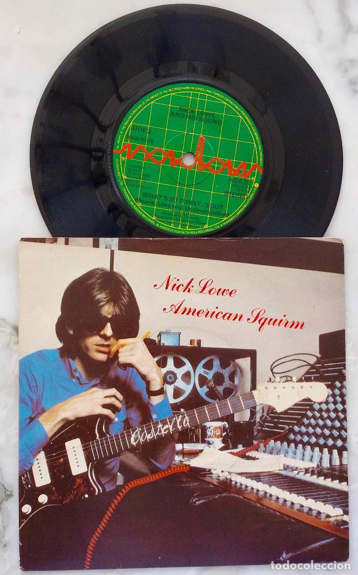 Discos de vinilo: NICK LOWE, AMERICAN SQUIRM. SINGLE UK ORIGINAL 1978 - Foto 1
