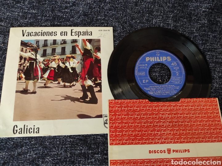Discos de vinil: VINILO DISCO SINGLE - VACACIONES EN ESPA&Ntilde;A. GALICIA. FOLKLORE
