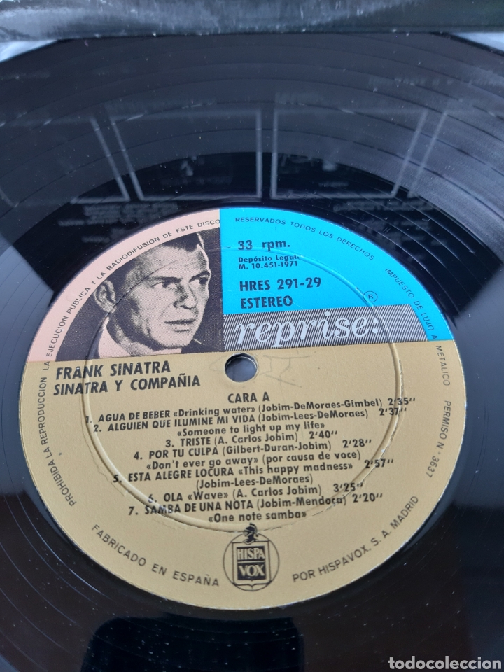 Discos de vinilo: FRAN SINATRA Y COMPA&Ntilde;IA. REPRISE. ESPA&Ntilde;A. LA.3 - Foto 3
