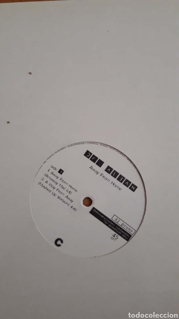 Discos de vinilo: DR ALBAN. AWAY FROM HOME - Foto 3