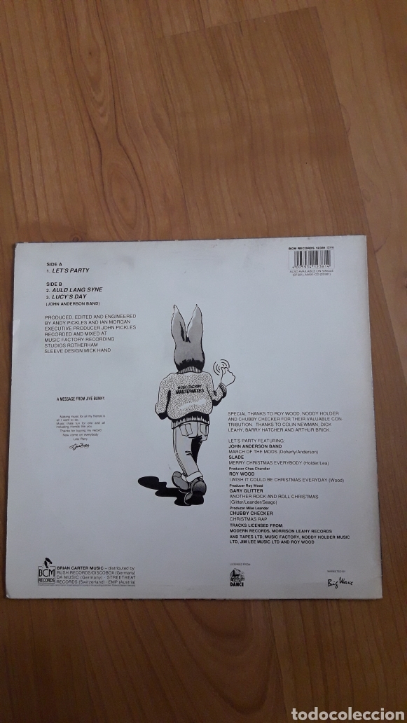 Discos de vinilo: JIVE BUNNY. LETS PARTY - Foto 2