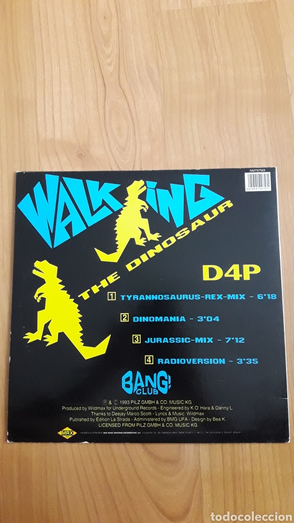 Discos de vinilo: WALKING THE DINOSAUR. D4P - Foto 2