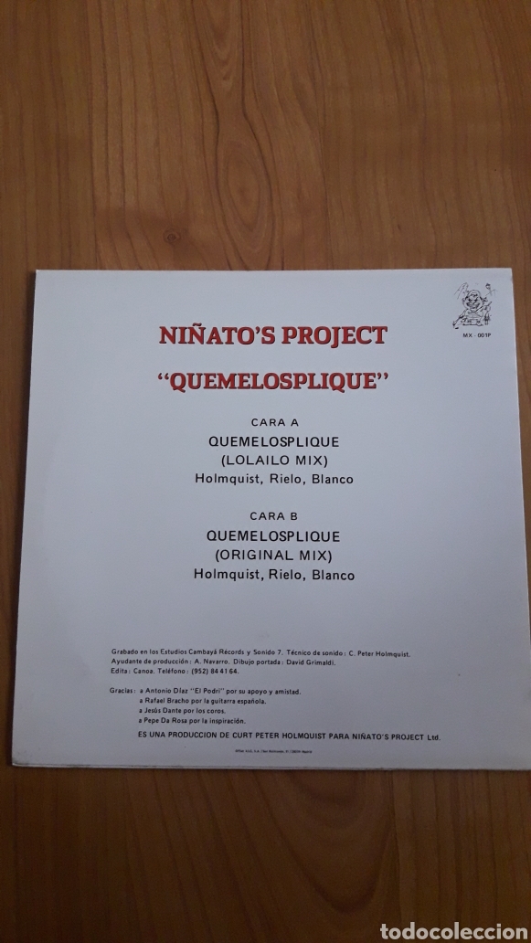 Discos de vinilo: NI&Ntilde;ATOS PROJECT. QUEMELOSPLIQUE - Foto 2