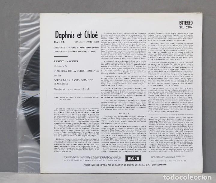 Discos de vinilo: LP. DAPHNIS & CLOE. ANSERMET - Foto 2