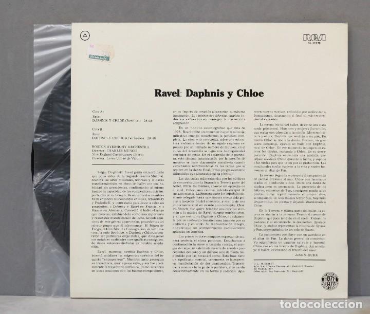Discos de vinilo: LP. DAPHNIS Y CHLOE. RAVEL. MUNCH - Foto 2