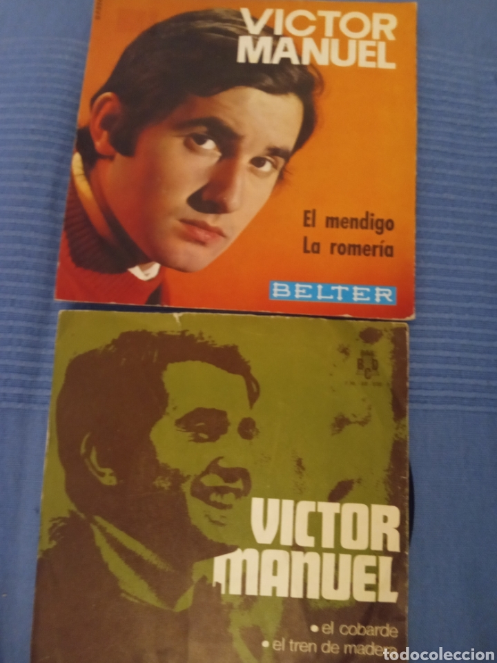 Discos de vinilo: Lote pack de 5 singles VICTOR MANUEL - Foto 2
