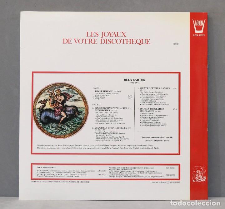 Discos de vinilo: LP. Bela Bartok. Divertimento Pour Cordes. CARDON - Foto 2