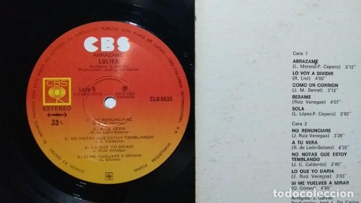 Discos de vinilo: LOLITA ABRAZAME 2 LP MEXICO - Foto 3