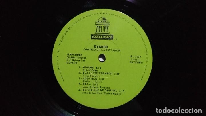 Discos de vinilo: DYANGO CONTIGO EN LA DISTANCIA LP MEXICO 1977 - Foto 3