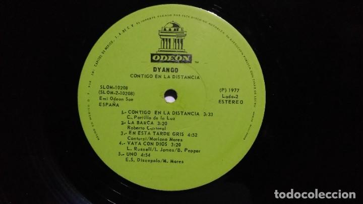 Discos de vinilo: DYANGO CONTIGO EN LA DISTANCIA LP MEXICO 1977 - Foto 4