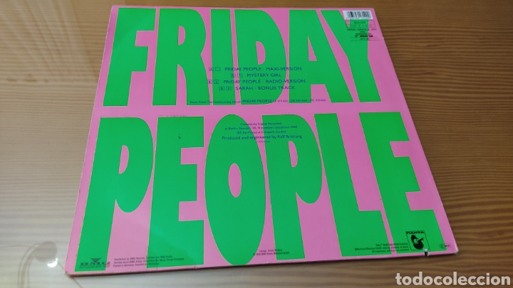 Discos de vinilo: Disco vinilo maxi single Friday People &rdquo;Friday People&rdquo; - Foto 2
