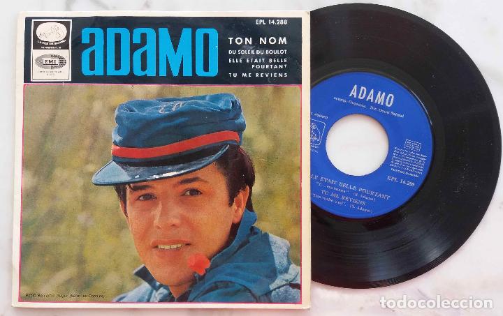 Discos de vinilo: ADAMO, TON NOM + 3 CANCIONES. EP ORIGINAL ESPA&Ntilde;A 1966 - Foto 1