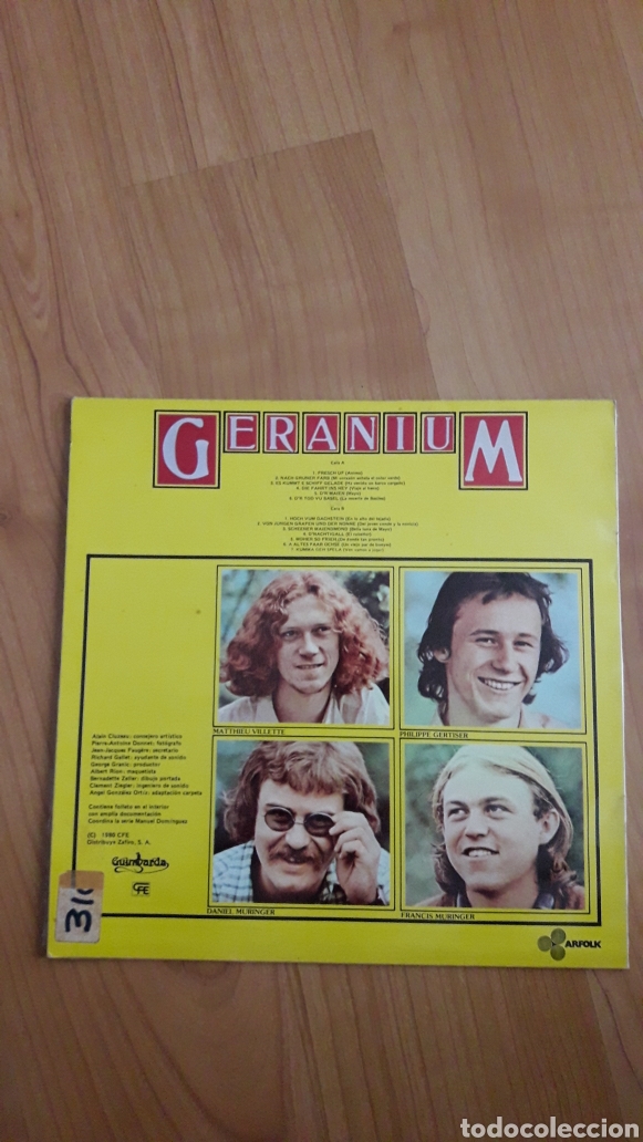 Discos de vinilo: GERANIUM. UFF DKIWLA ZUE - Foto 2