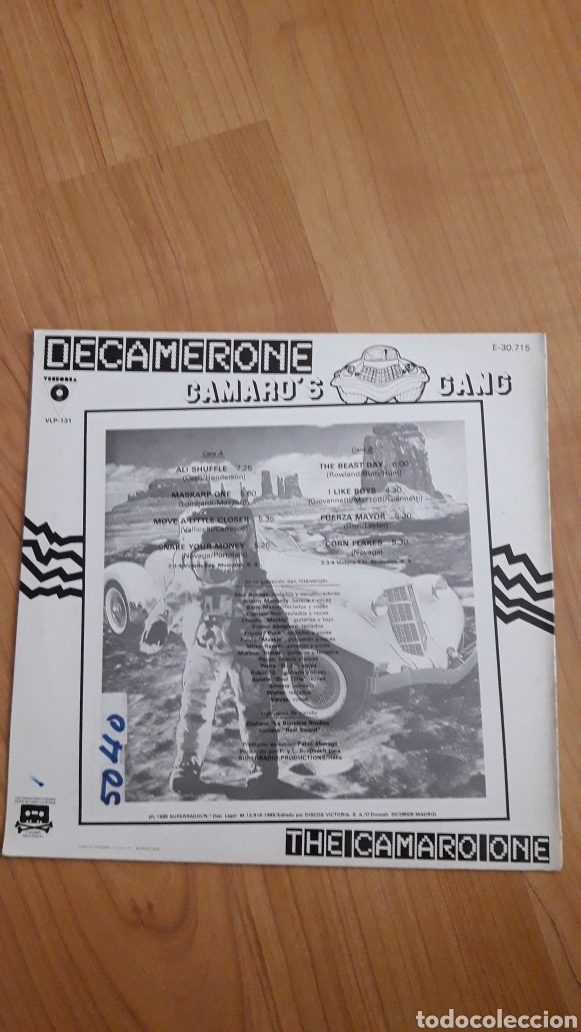 Discos de vinilo: DECAMERONE. CAMAROS GANG - Foto 2