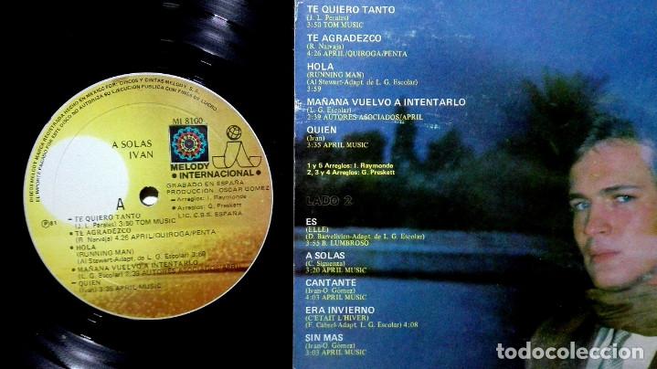 Discos de vinilo: IVAN A SOLAS LP 1981 - MEX - Foto 3