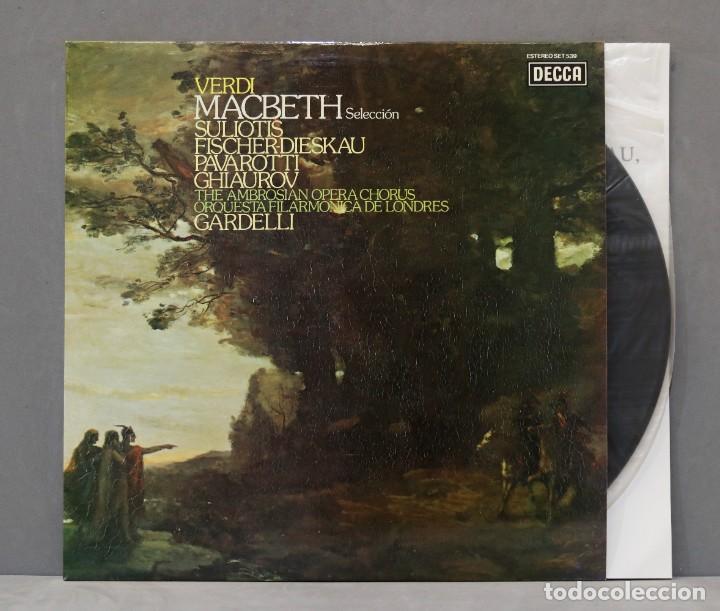 Discos de vinilo: LP. MACBETH. SELECCION. VERDI. GARDELLI - Foto 1