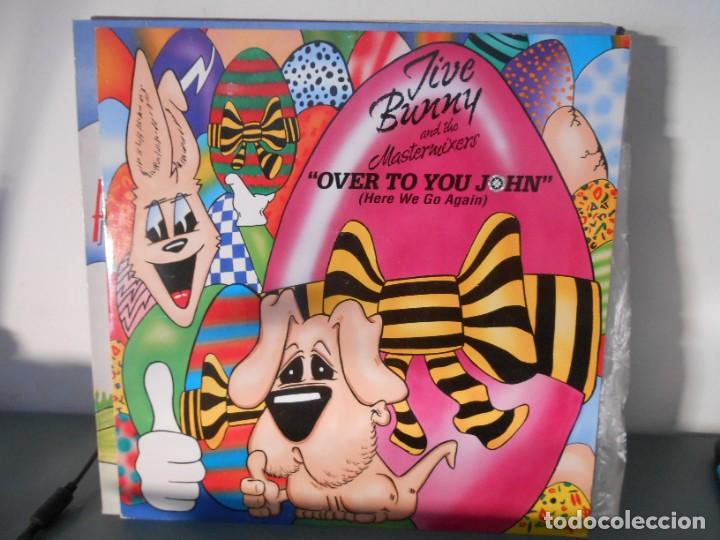Discos de vinilo: JIVE BUNNY - OVER TO YOU JOHN - Foto 1
