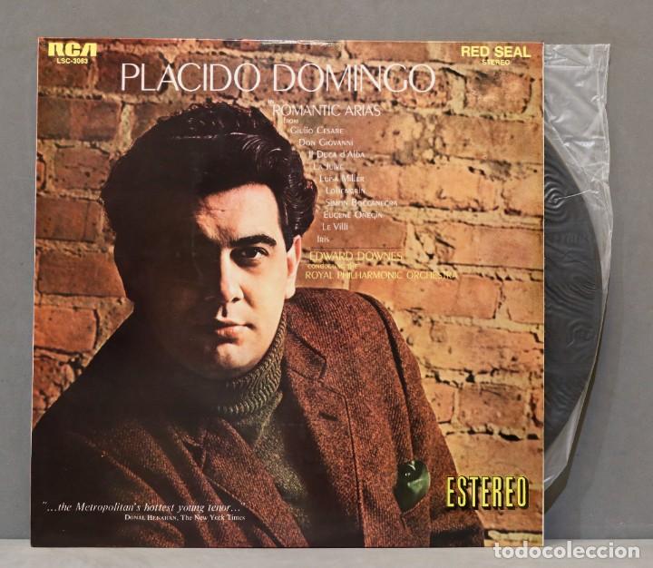Discos de vinilo: LP. Placido Domingo. Romantic Arias - Foto 1