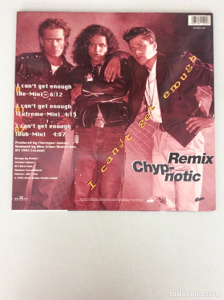 Discos de vinilo: Remix chyp-notic . I can&rsquo;t get enough - Foto 2