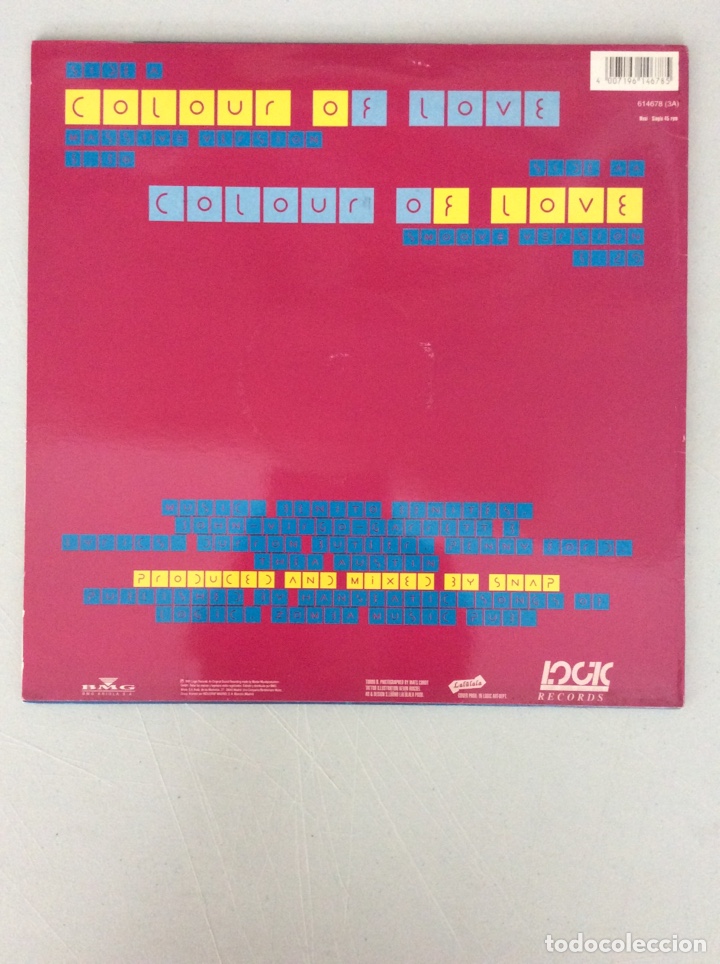 Discos de vinilo: Snap! Colour of love - Foto 2