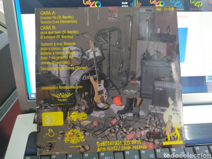 Discos de vinilo: Los elementos EP gracias t&iacute;o + 3 1992 - Foto 2