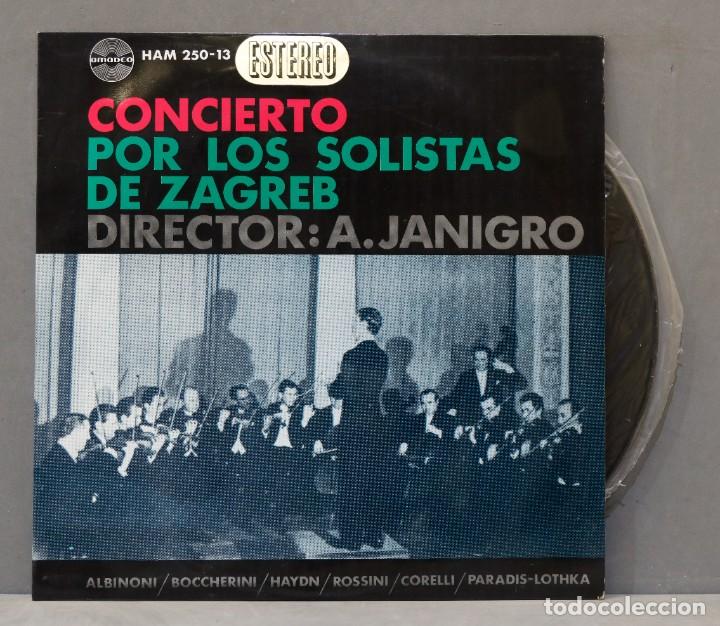 Vinyl records: LP. CONCIERTO POR LOS SOLISTAS DE ZAGREB. JANIGRO