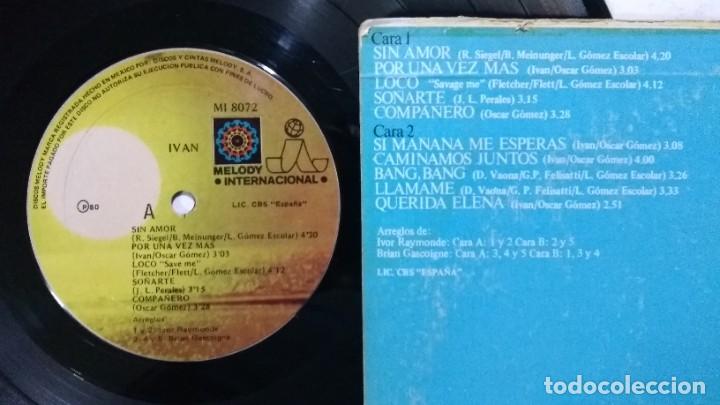 Discos de vinilo: IVAN SIN AMOR LP MARCA MELODY MEX - Foto 3