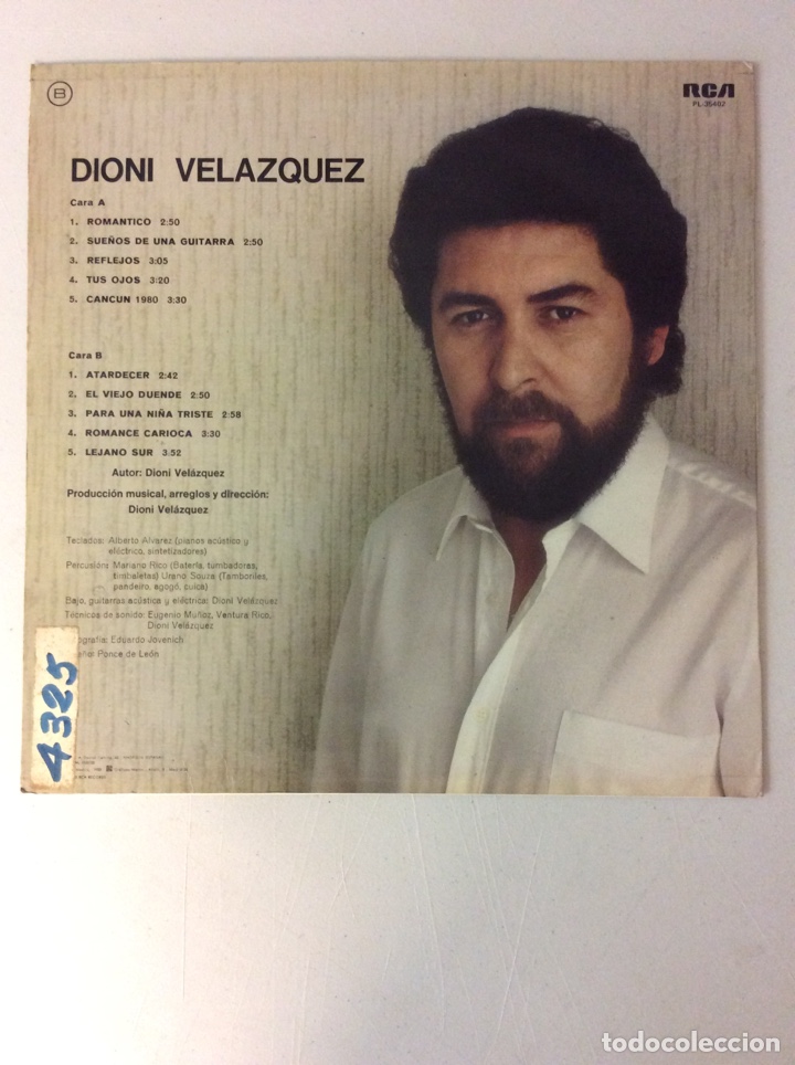 Discos de vinilo: Dioni Vel&aacute;zquez... sue&ntilde;os de una guitarra - Foto 2