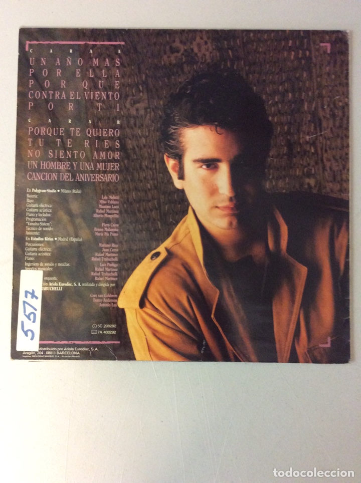 Discos de vinilo: Agustin Pantoja. Por ti - Foto 2