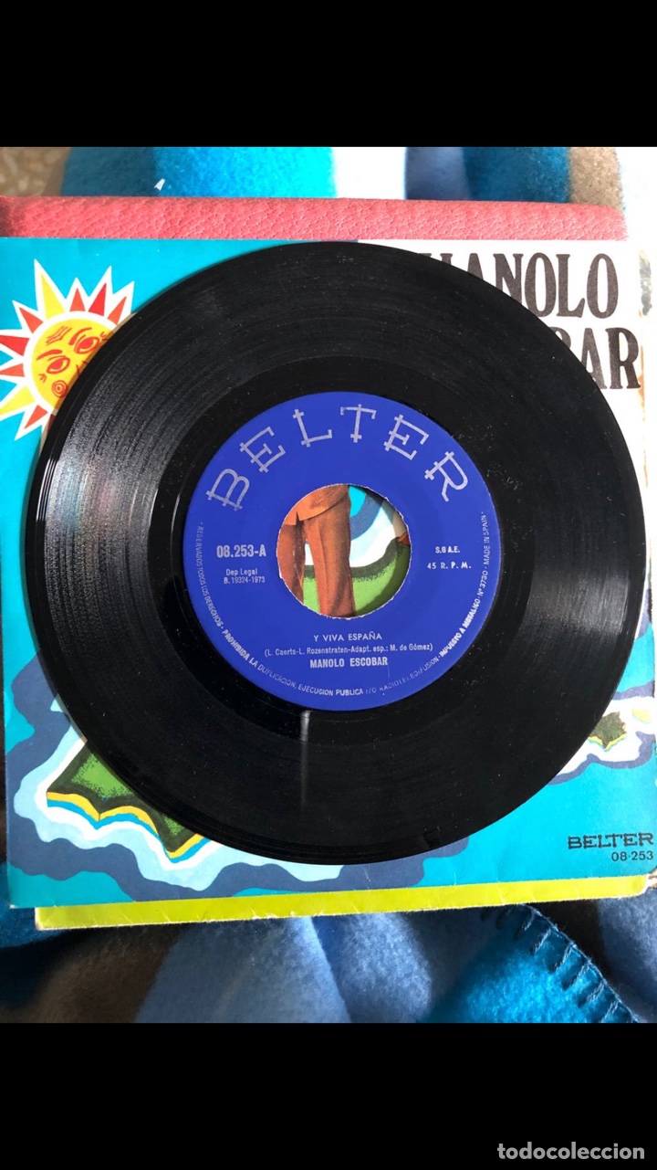 Discos de vinilo: VINILO 45 r.p.m MANOLO ESCOBAR - Foto 3
