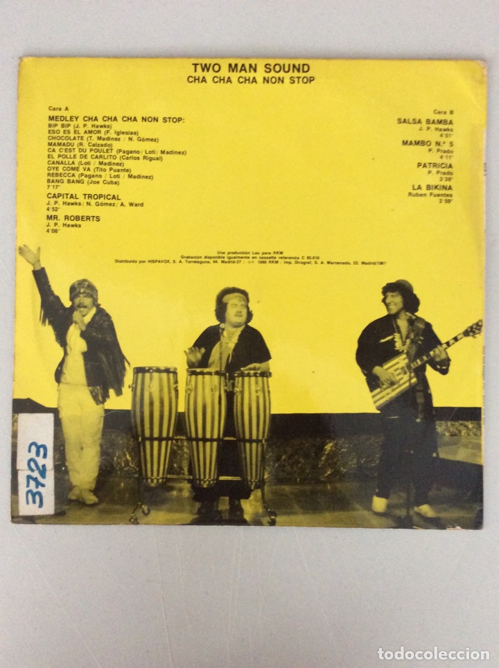 Discos de vinilo: Two Man Sound. Cha cha cha non stop. - Foto 2