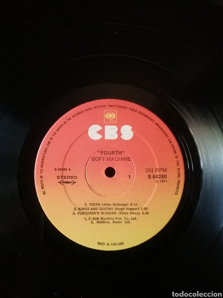 Discos de vinilo: SOFT MACHINE 4 1971 Reedic . England - Foto 3