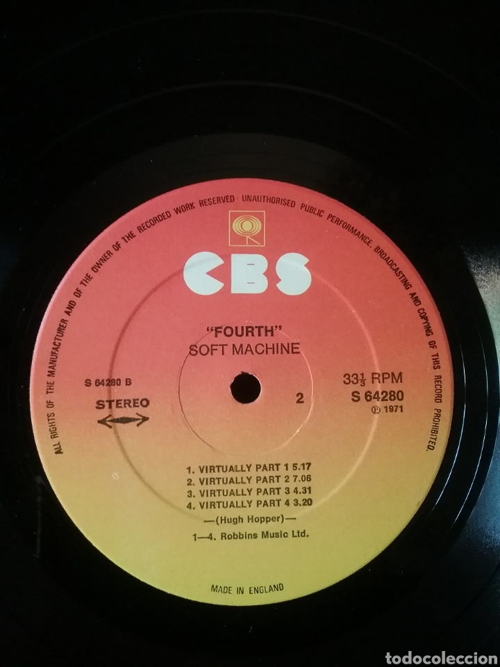 Discos de vinilo: SOFT MACHINE 4 1971 Reedic . England - Foto 4