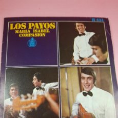 Discos de vinilo: DISCO-SINGLE-VINILO-LOS PAYOS-MARÍA ISABEL-1969-VINILO NUEVO-COLECCIONISTAS. Lote 280950773
