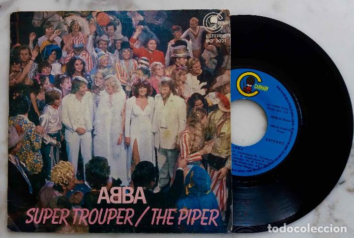 Discos de vinilo: ABBA, SUPER TROUPER. SINGLE ESPA&Ntilde;A 1980 - Foto 1