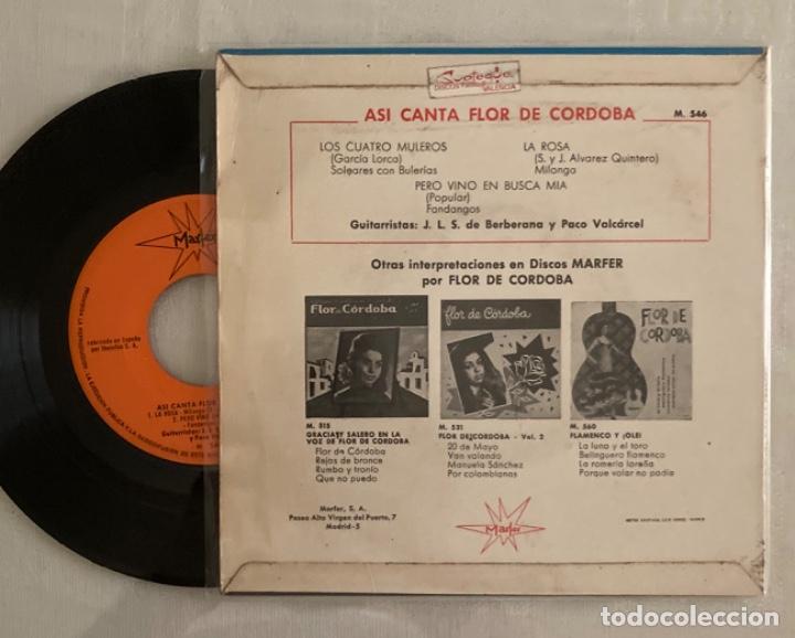 Discos de vinilo: Flor de. C&oacute;rdoba- Los cuatro muleros - Foto 2